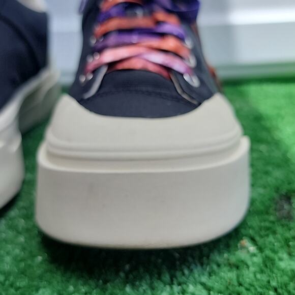 H&M X GOOD NEWS ALLDAY SNEAKERS GALAXY SHOELACES WOMEN'S SIZE 9 LIKE NEW - Picture 3 of 16